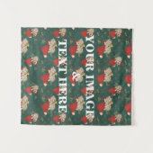 Aangepaste eigen foto- en tekstopmaak wandkleed (Voorkant (horizontaal))