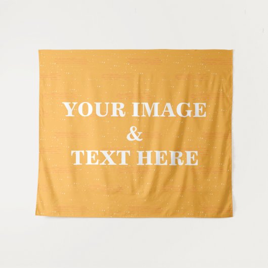 Aangepaste eigen foto- en tekstopmaak wandkleed (Voorkant (horizontaal))