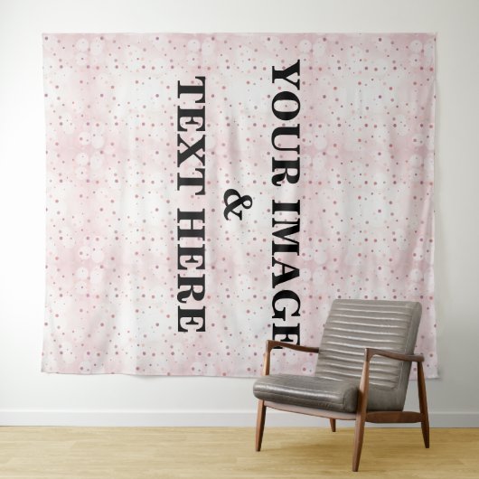 Aangepaste eigen foto- en tekstopmaak wandkleed (In Situ (horizontaal))