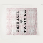 Aangepaste eigen foto- en tekstopmaak wandkleed (Voorkant (horizontaal))