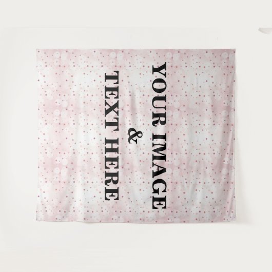 Aangepaste eigen foto- en tekstopmaak wandkleed (Voorkant (horizontaal))