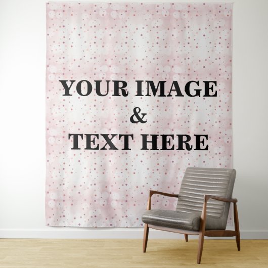 Aangepaste eigen foto- en tekstopmaak wandkleed (In situ)