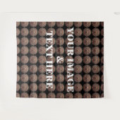 Aangepaste eigen foto- en tekstopmaak wandkleed (Voorkant (horizontaal))