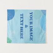 Aangepaste eigen foto- en tekstopmaak wandkleed (Voorkant (horizontaal))