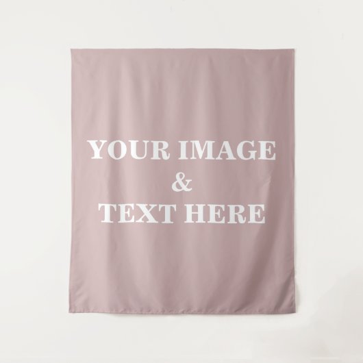 Aangepaste eigen foto- en tekstopmaak wandkleed (Voorkant)
