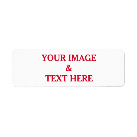 Aangepaste eigen foto etiket (Voorkant)