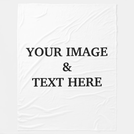 Aangepaste eigen foto fleece deken (Voorkant)