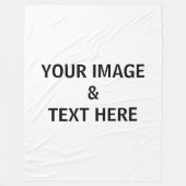 Aangepaste eigen foto fleece deken (Voorkant)