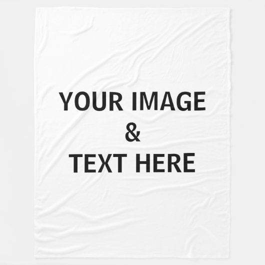 Aangepaste eigen foto fleece deken (Voorkant)