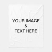 Aangepaste eigen foto fleece deken (Voorkant)