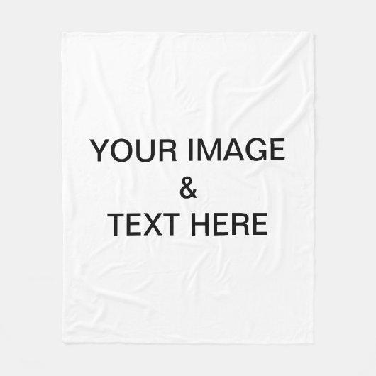 Aangepaste eigen foto fleece deken (Voorkant)