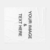 Aangepaste eigen foto fleece deken (Voorkant (Horizontaal))