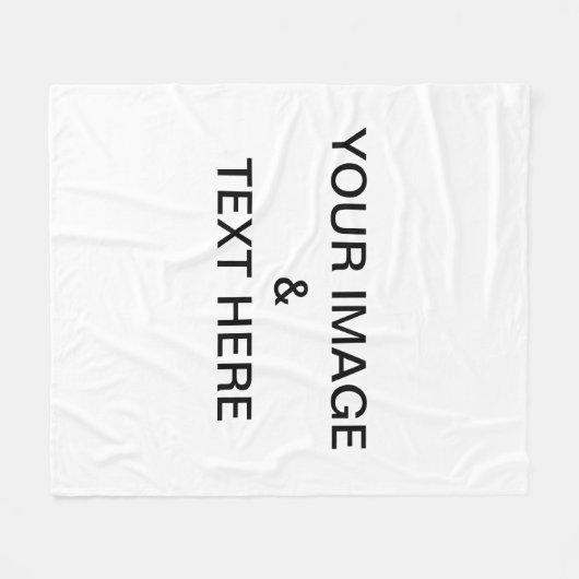 Aangepaste eigen foto fleece deken (Voorkant (Horizontaal))