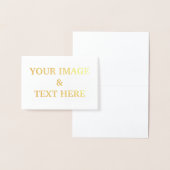 Aangepaste eigen foto folie kaarten (Display)