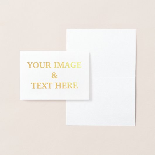 Aangepaste eigen foto folie kaarten (Display)