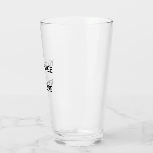 Aangepaste eigen foto glas (Links)