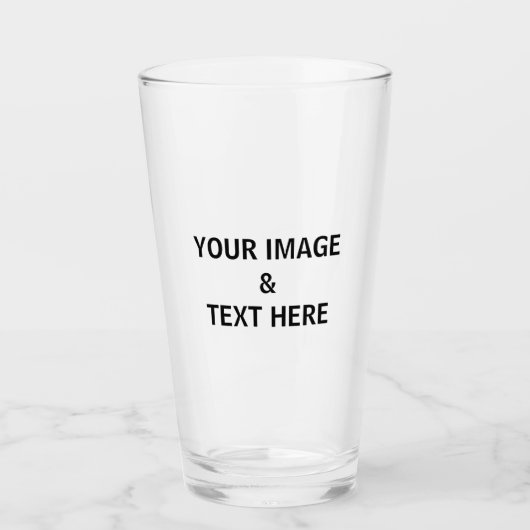 Aangepaste eigen foto glas (Voorkant)