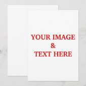 Aangepaste eigen foto kaart (Voorkant / Achterkant)