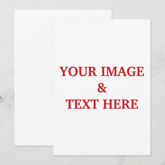 Aangepaste eigen foto kaart (Voorkant / Achterkant)