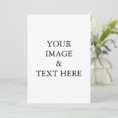 Aangepaste eigen foto kaart (Staand voorkant)
