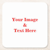 Aangepaste eigen foto kartonnen onderzetters (Voorkant)