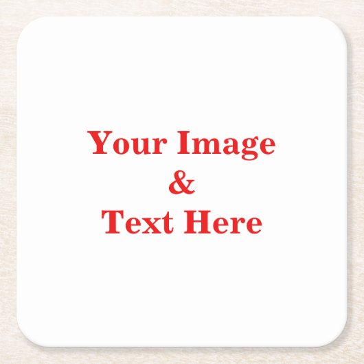 Aangepaste eigen foto kartonnen onderzetters (Voorkant)