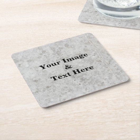 Aangepaste eigen foto kartonnen onderzetters (Schuin)