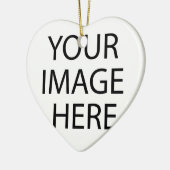 Aangepaste eigen foto keramisch ornament (Links)