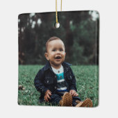 Aangepaste eigen foto keramisch ornament (Links)