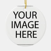 Aangepaste eigen foto keramisch ornament (Voorkant)