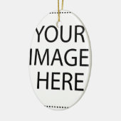 Aangepaste eigen foto keramisch ornament (Links)
