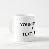 Aangepaste eigen foto koffiemok (Voorkant links)