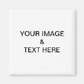 Aangepaste eigen foto magneet (Voorkant)