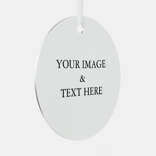 Aangepaste eigen foto metalen ornament (Voorkant Rechts)