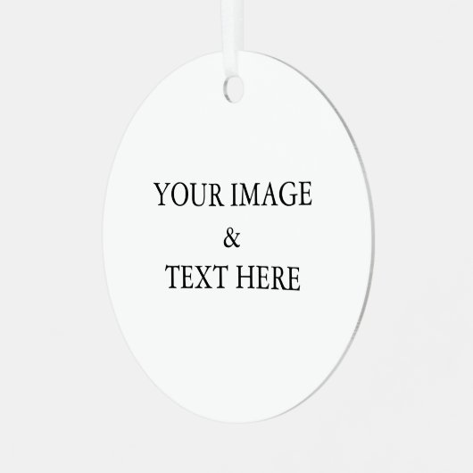 Aangepaste eigen foto metalen ornament (Voorkant links)