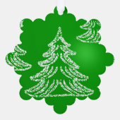 Aangepaste eigen foto ornament kaart (Achterkant)