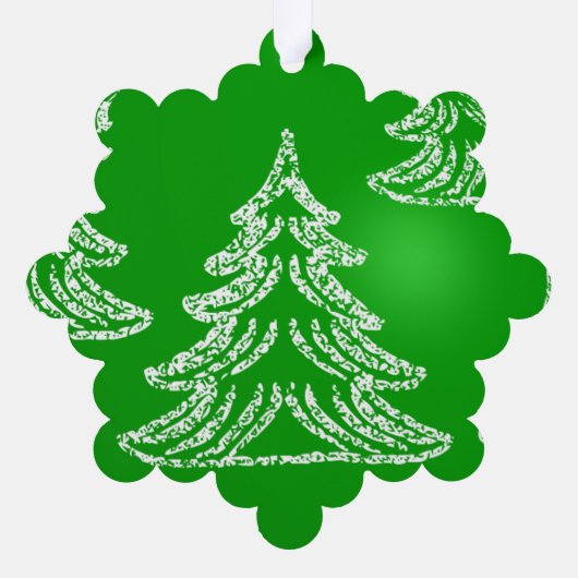 Aangepaste eigen foto ornament kaart (Achterkant)