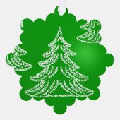 Aangepaste eigen foto ornament kaart (Voorkant)