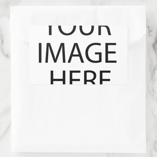 Aangepaste eigen foto rechthoekige sticker (Tas)