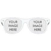Aangepaste eigen foto retro zonnebril (Voorkant)