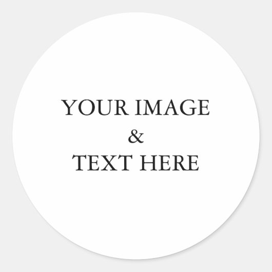 Aangepaste eigen foto ronde sticker (Voorkant)