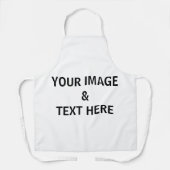 Aangepaste eigen foto schort (Voorkant)