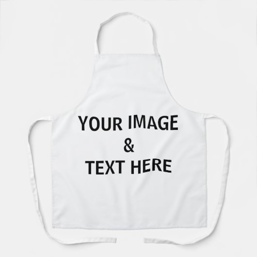 Aangepaste eigen foto schort (Voorkant)