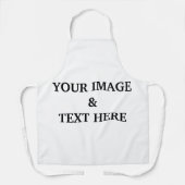 Aangepaste eigen foto schort (Voorkant)