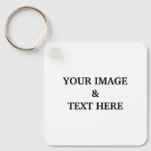 Aangepaste eigen foto sleutelhanger (Voorkant)