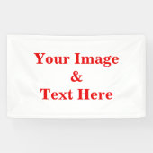 Aangepaste eigen foto spandoek (Horizontaal)