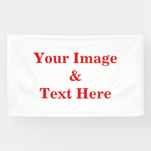 Aangepaste eigen foto spandoek (Horizontaal)