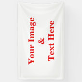 Aangepaste eigen foto spandoek (Verticaal)