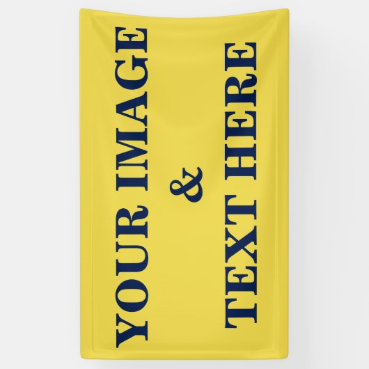 Aangepaste eigen foto spandoek (Verticaal)