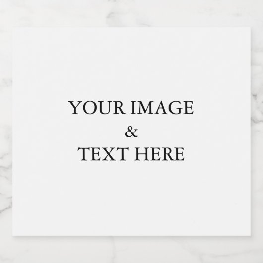 Aangepaste eigen foto sparkling wijnetiket (Enkel label)